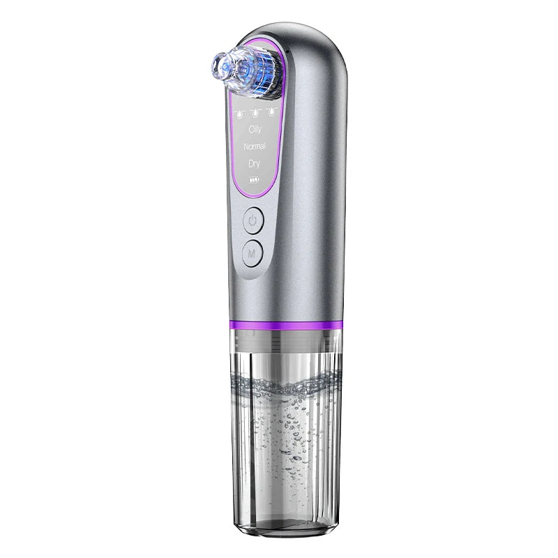 Professional 6 Suction Heads Facial Pore Blackhead Remover Vacuum - Face Cleaner and Blackhead Extractor for All Skin Types