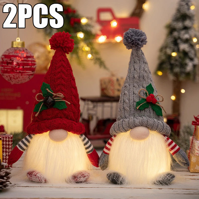 Light-Up Sequin Gnome Decoration