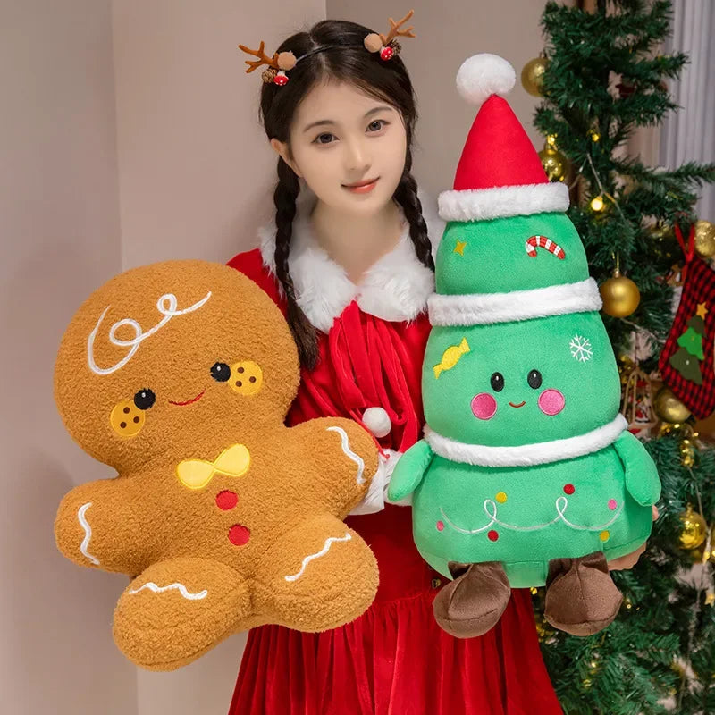 Snowman Santa Holiday Doll Set