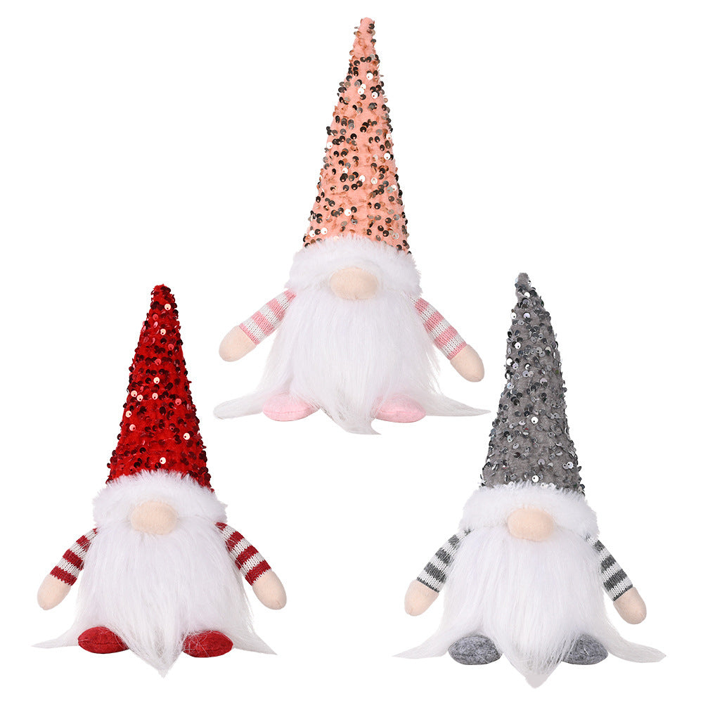 Light-Up Sequin Gnome Decoration