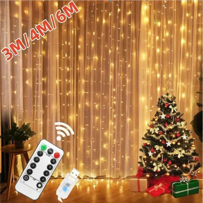 USB Fairy Light Curtain Garland