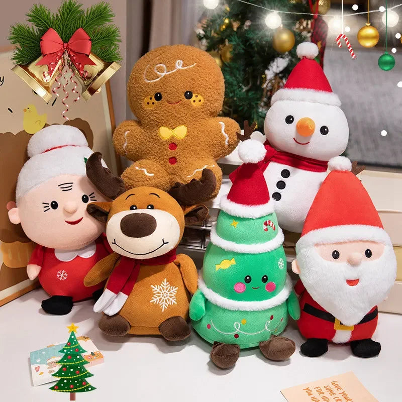 Snowman Santa Holiday Doll Set