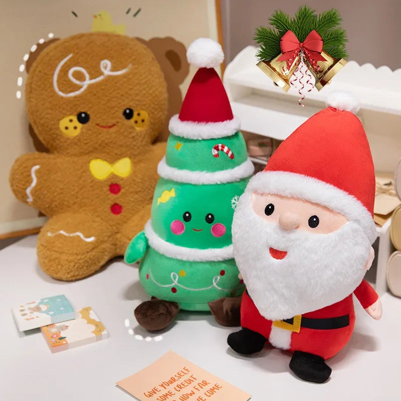 Snowman Santa Holiday Doll Set
