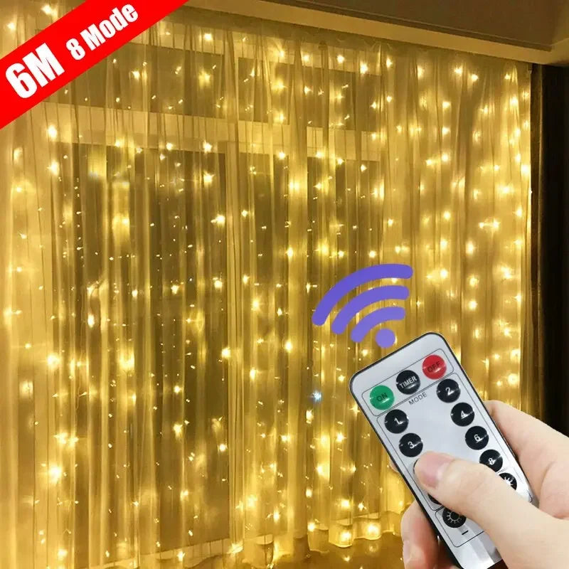 USB Fairy Light Curtain Garland